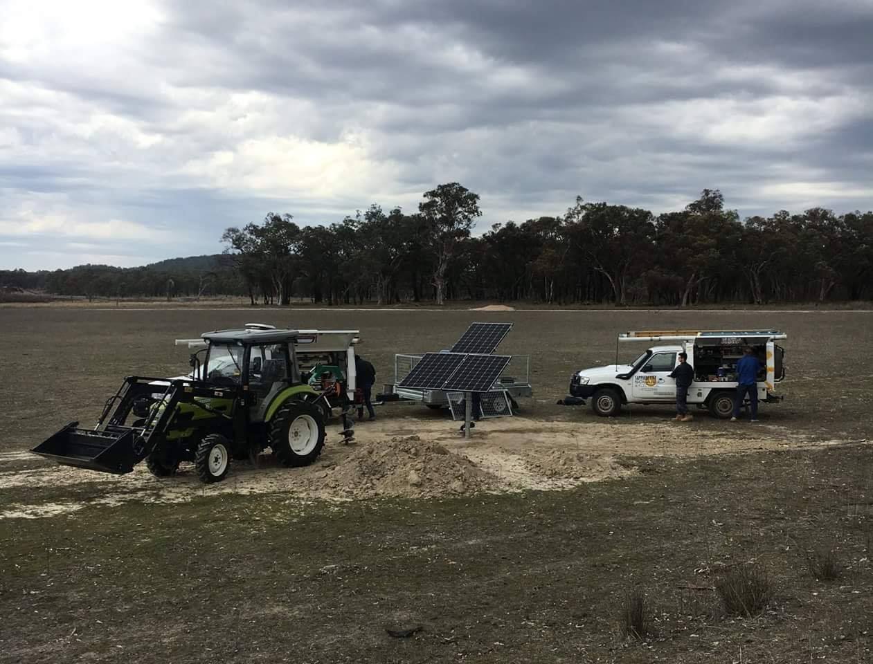Off Grid Solar Panels being Installed — Electricians in St Inverell, NSW