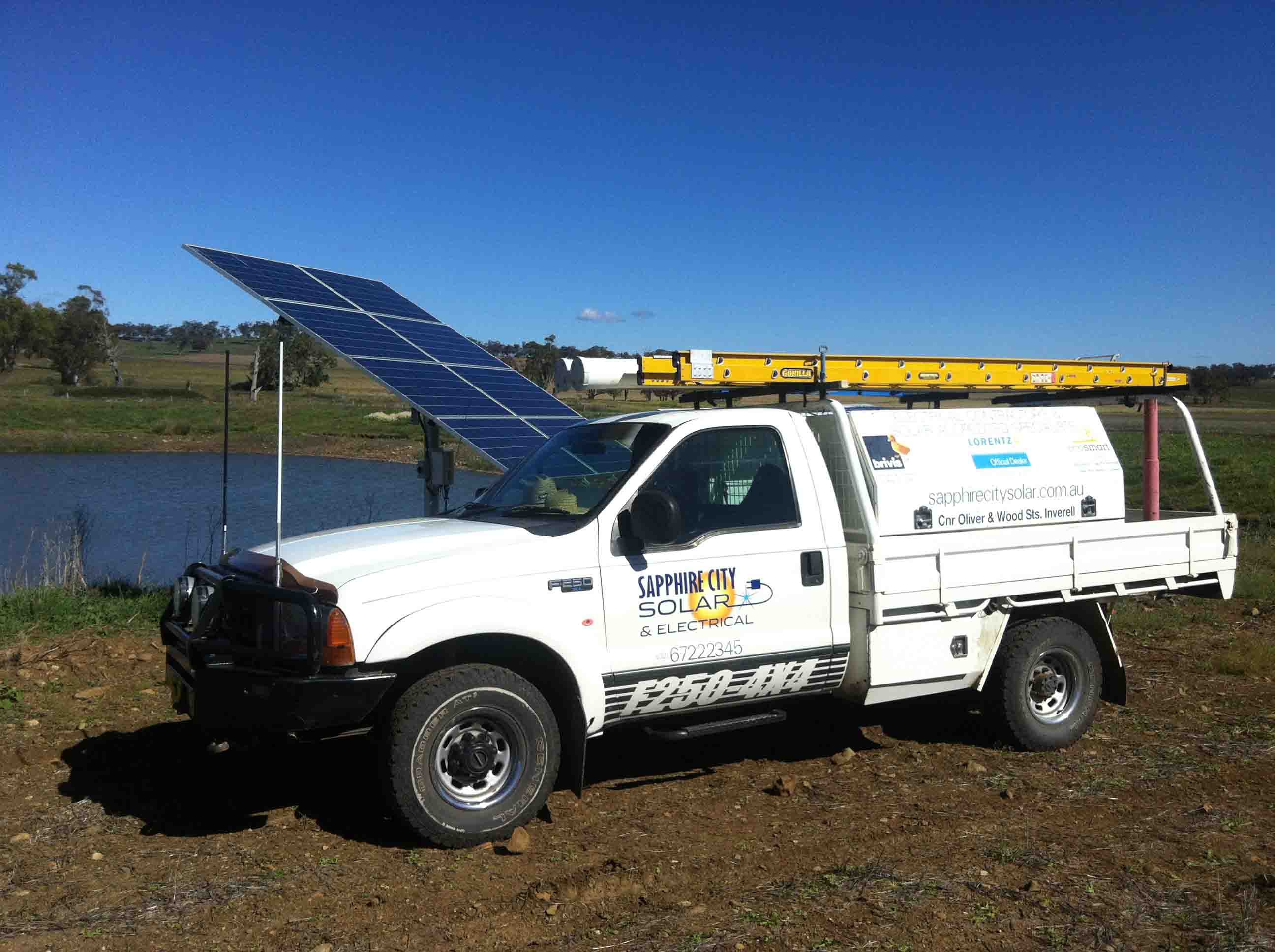 Saphire City Solar UTE — Electricians in St Inverell, NSW
