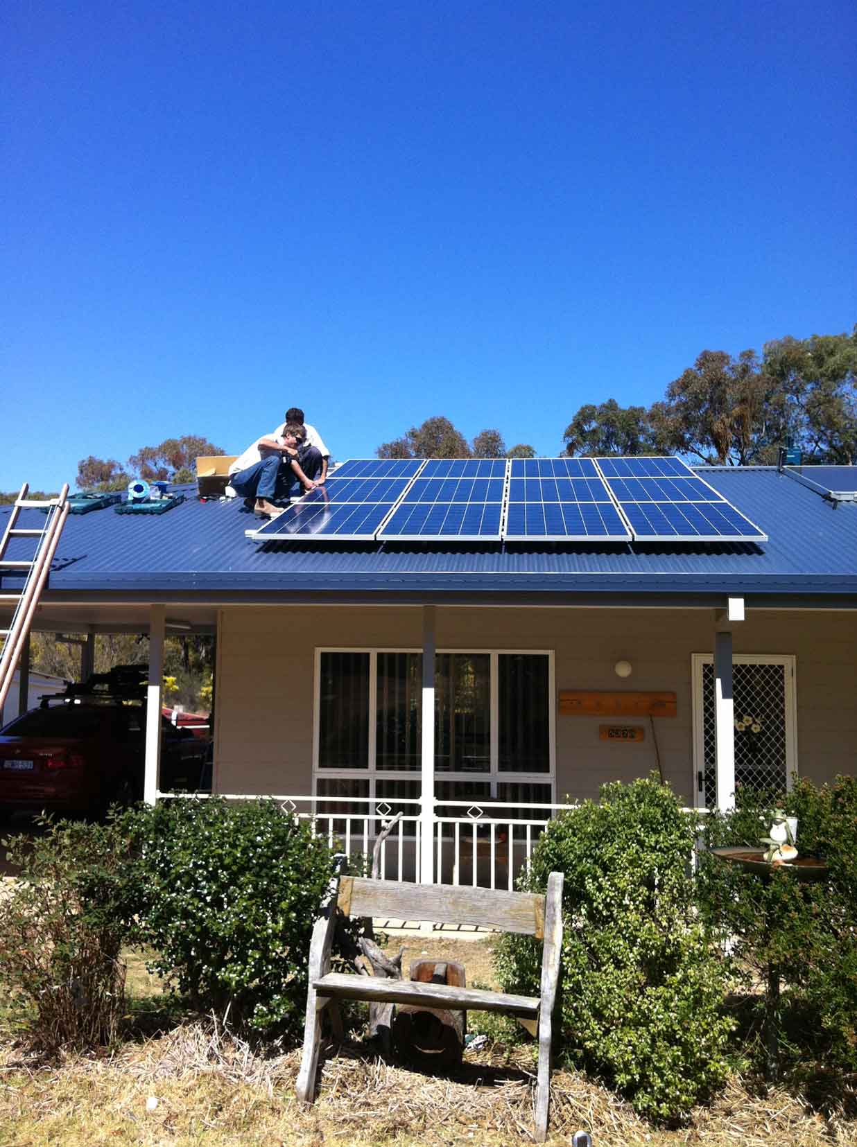 Solar Panel Residential House — Electricians in St Inverell, NSW